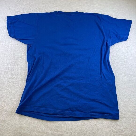 Large Blue T Shirt Ghostbusters Logo With Stay Puffed Marshmallow Minis Mad Engi - Picture 3 of 13